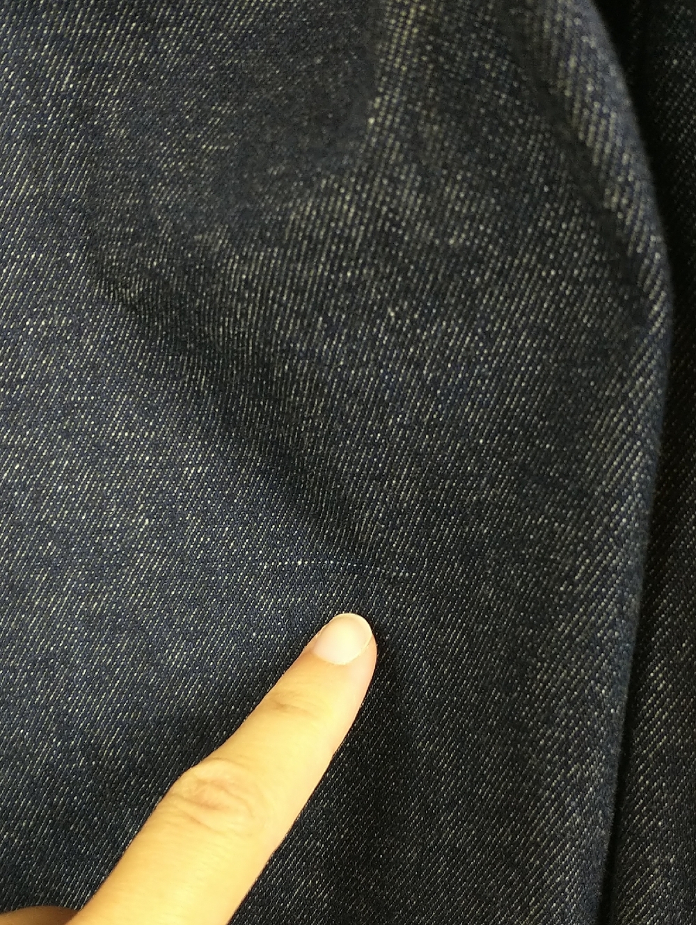 SPANX Wide Leg Jeans Large Raw Indigo Dark Wash - Picture 11 of 14
